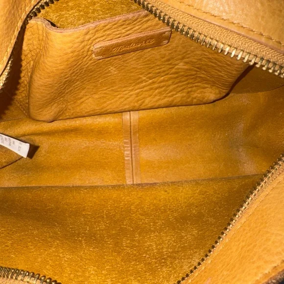 Madewell the Sydney tan crossbody genuine leather handbag EUC - Picture 10 of 13